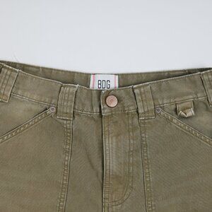 BDG Straight Fit Canvas Work Pant | Men's Size 28 | Army Green